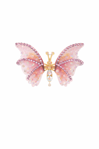 PINK BUTTERFLY HAIRCLIP