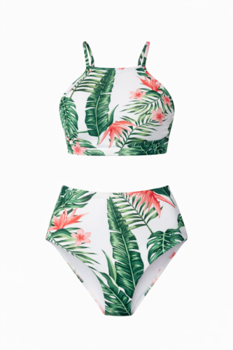 tropical print bikini
